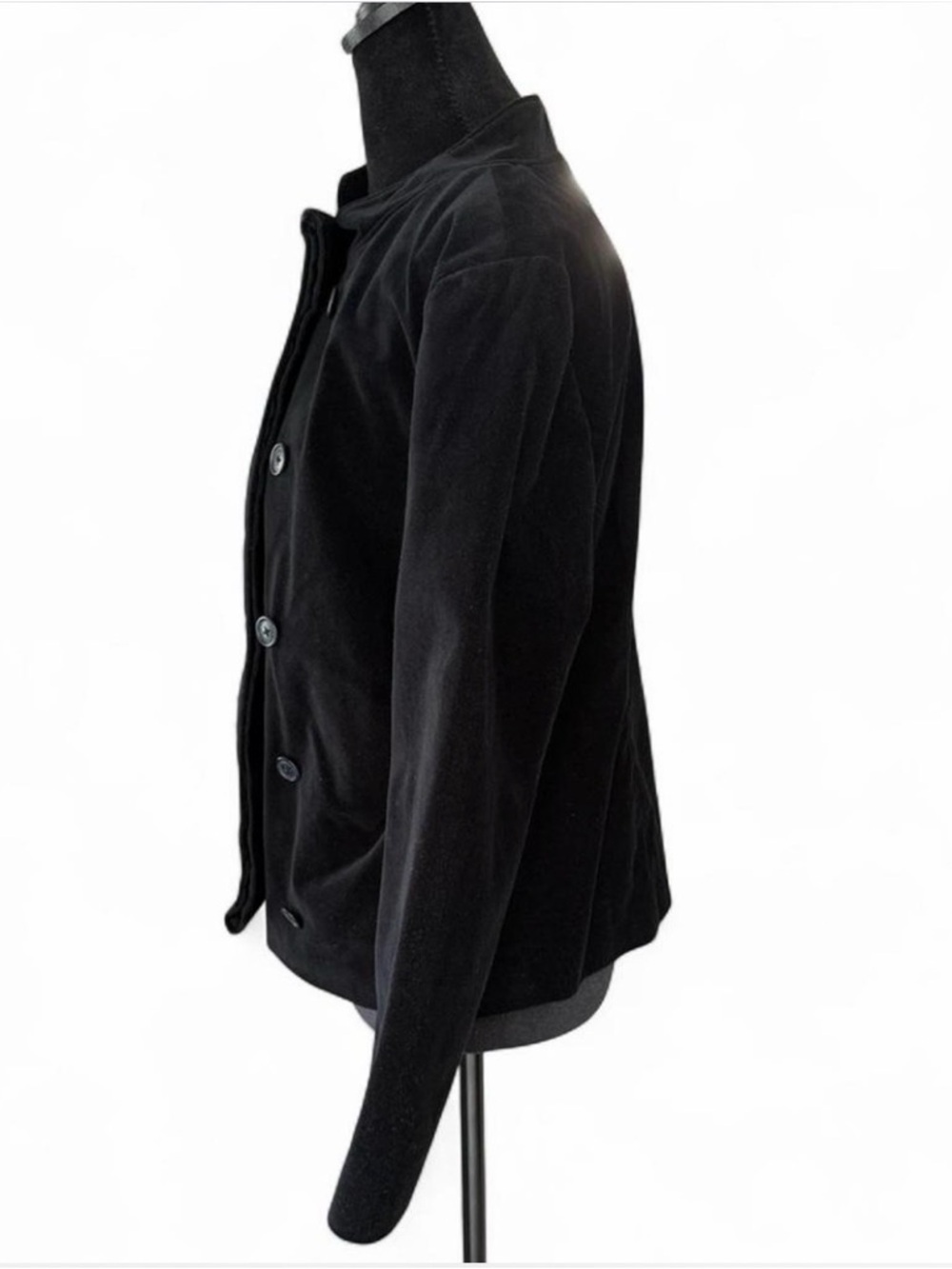 Isaac Mizrahi for Target Black Button Front Jacket Coat Size Large - Picture 3 of 6